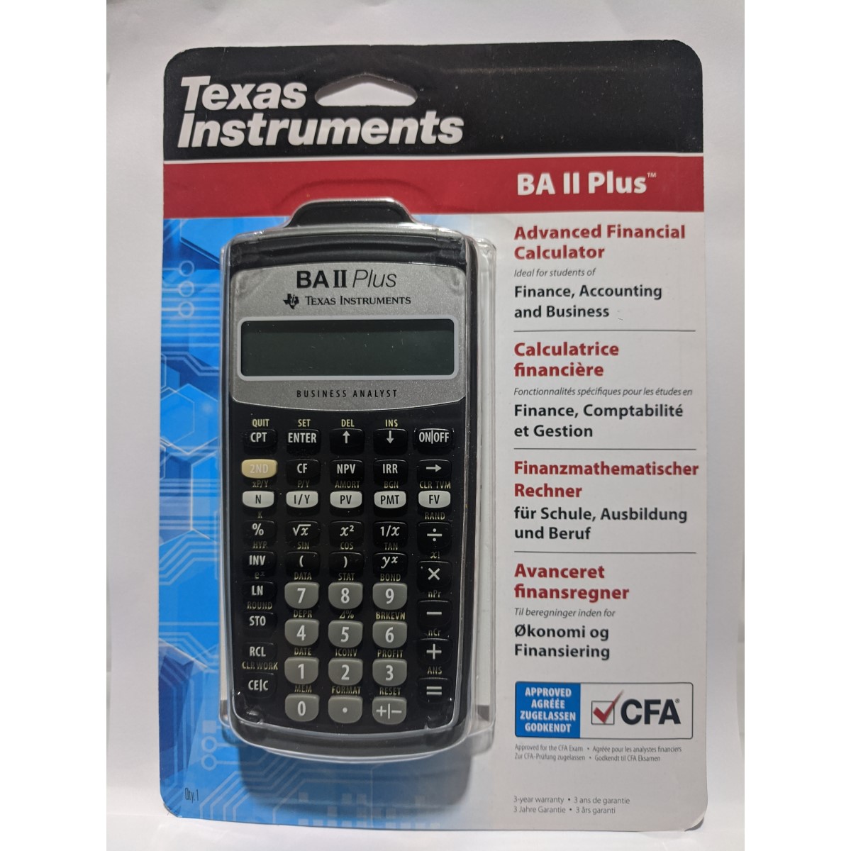 Texas Instruments BA II Plus Financial Calculator