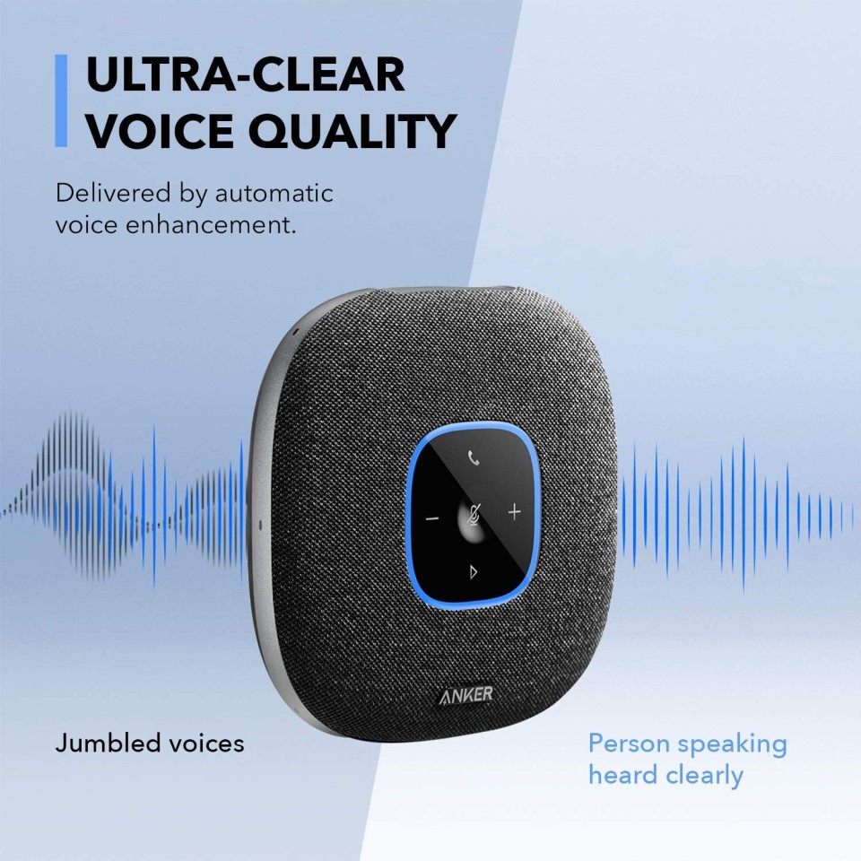 Anker PowerConf S3 Bluetooth Speakerphone with 6 Mics - tabal.ng : tabal.ng