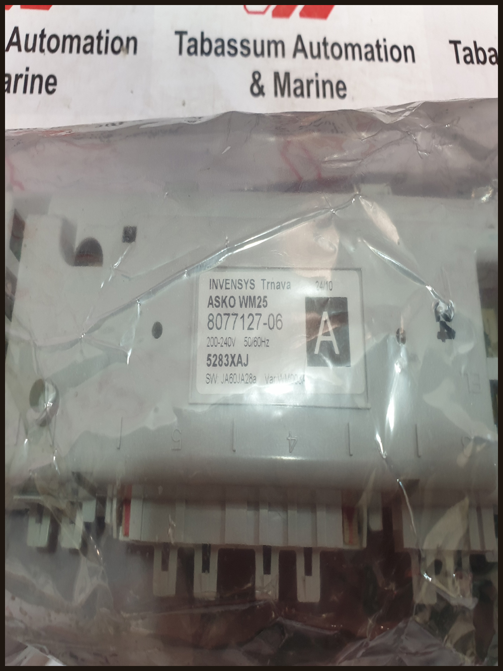 ASKO WASHER CONTROL BOARD 8077127 06 5283XAJ WM248ASKO WASHER CONTROL