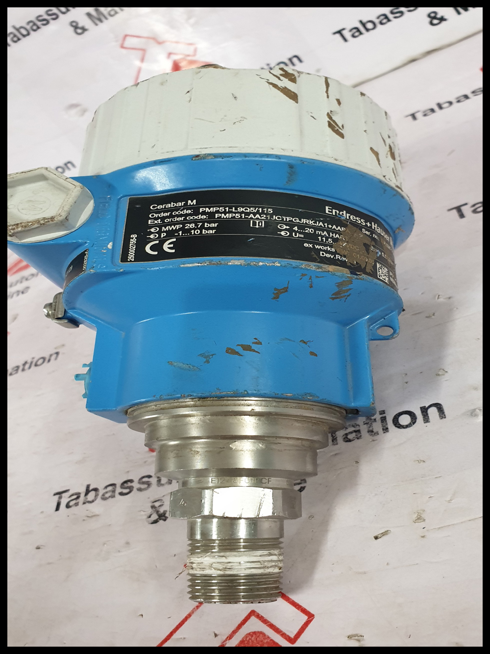 ENDRESS HAUSER PMP51 PRESSURE TRANSMITTERENDRESS HAUSER PMP51 PRESSURE