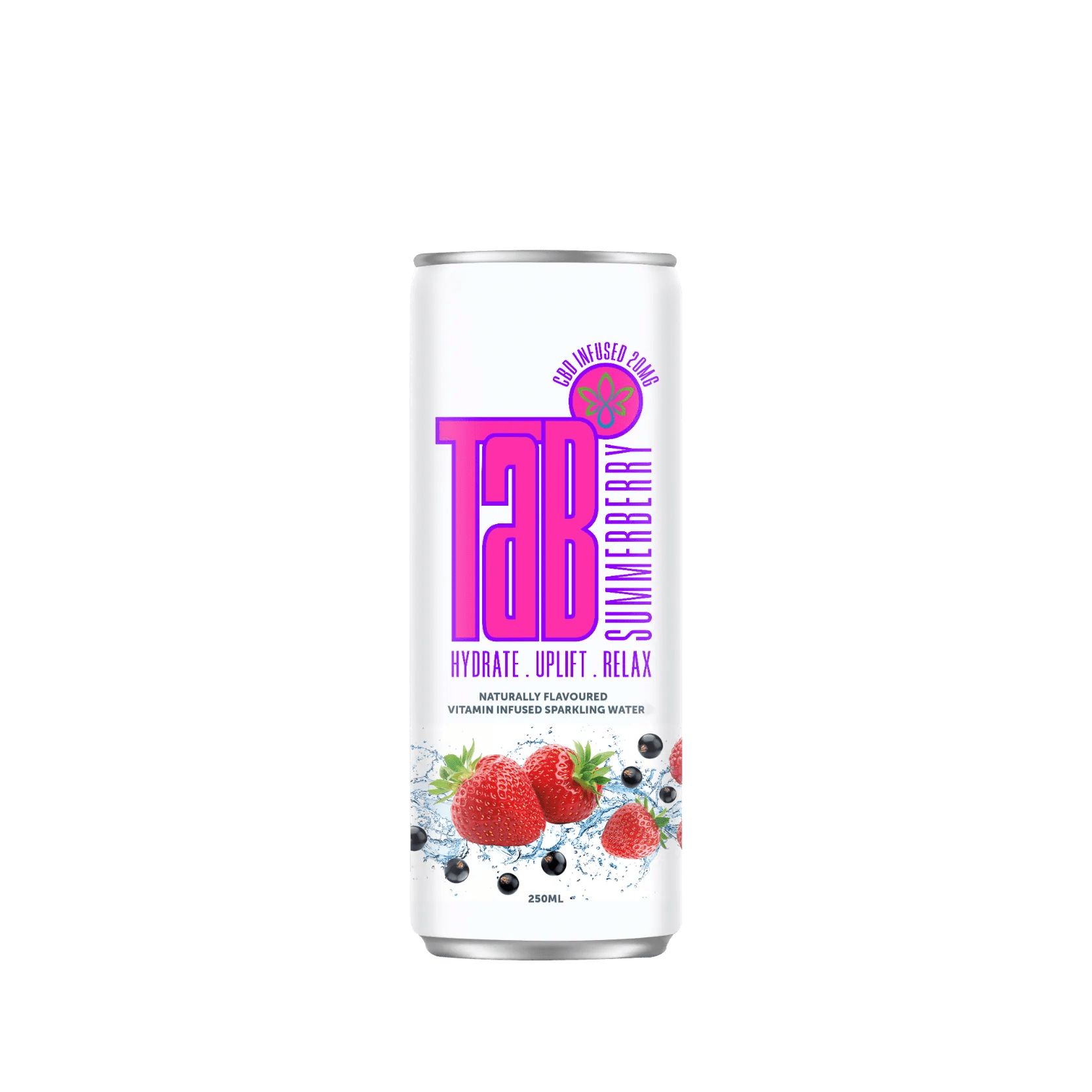 TAB CBD Infused Summerberry Drink TAB Drinks
