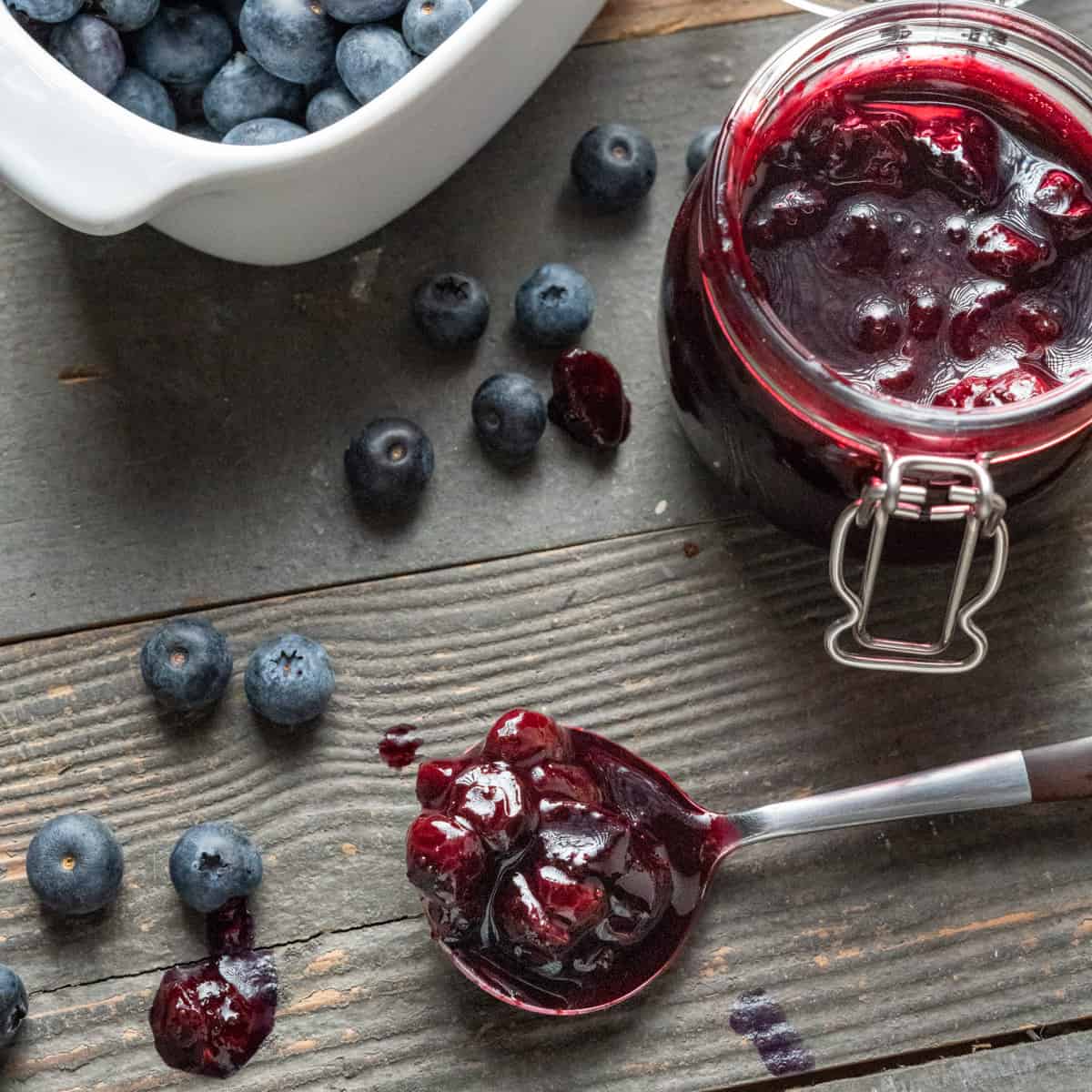 Easy Blueberry Compote Recipe with Fresh Blueberries
