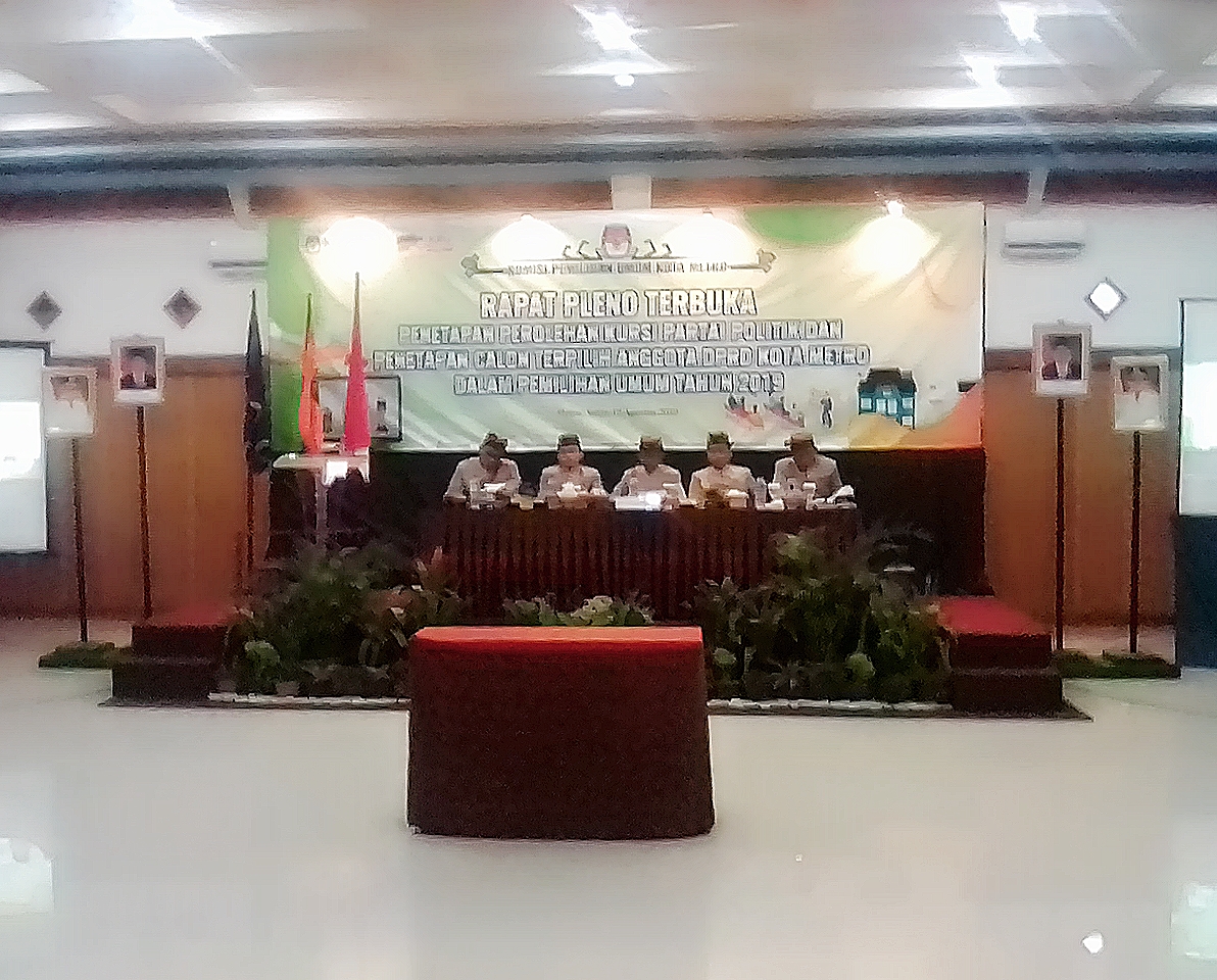 KPU Metro menggelar pleno terbuka