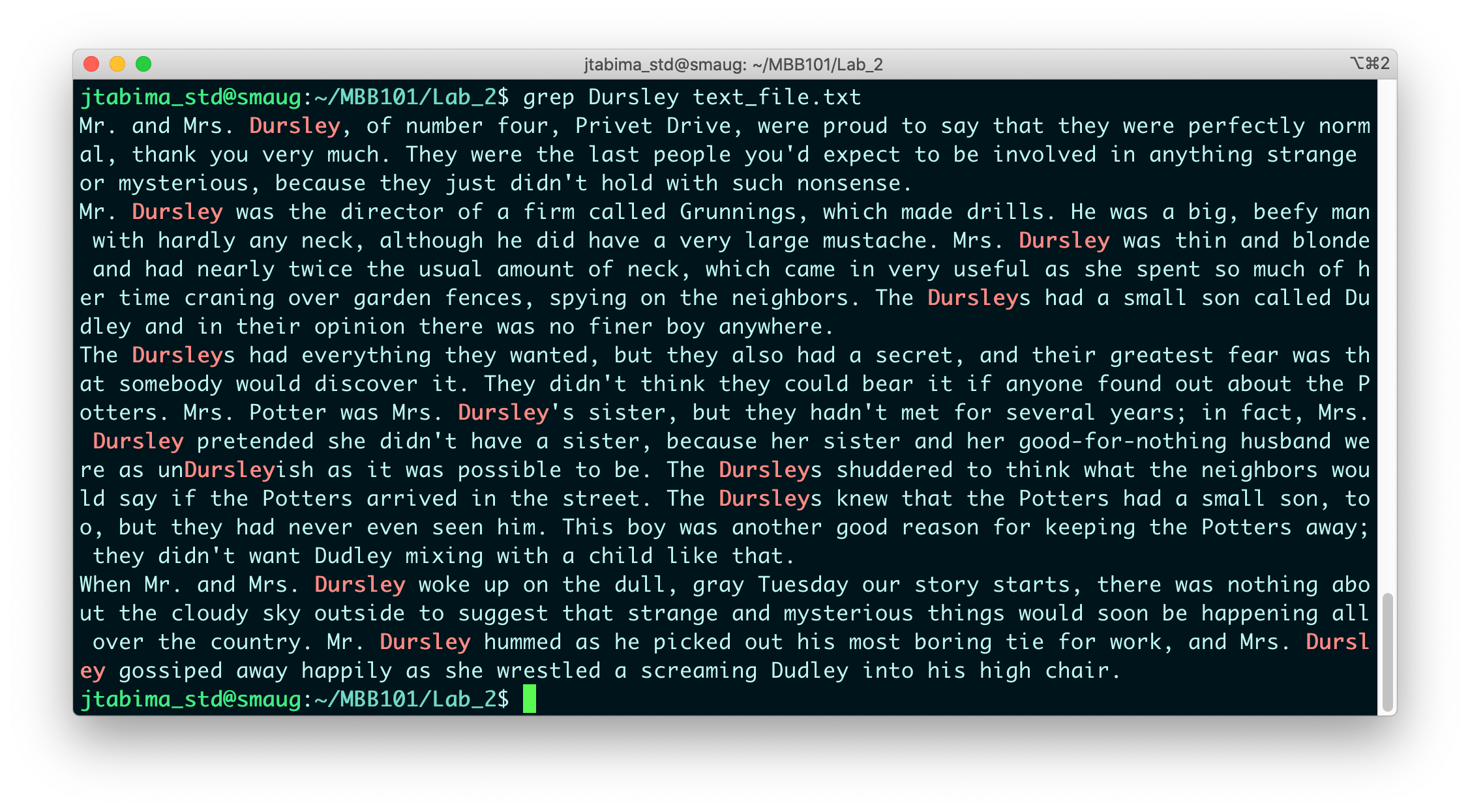 Chapter 6 Introduction to the Command Line Introduction to