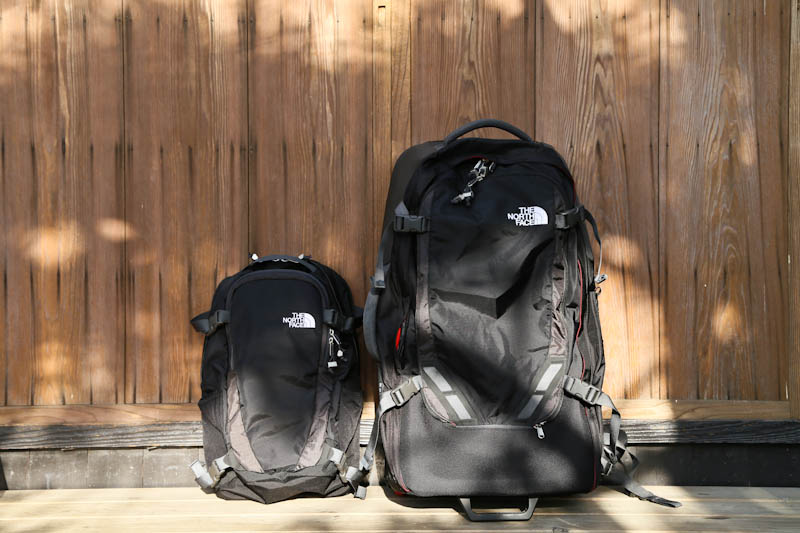 新しいトラベルバッグ：THE NORTH FACE DOUBLETRACK 28 Tabioto 旅音