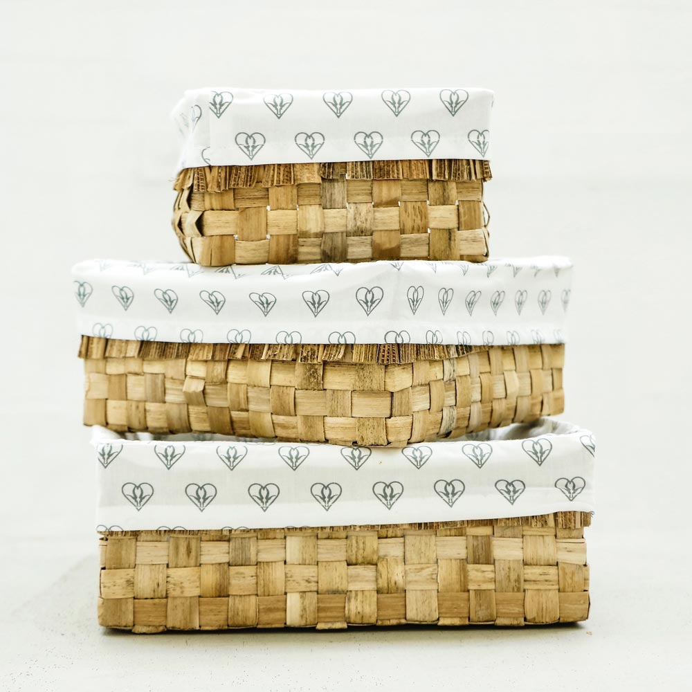 Banana Leaf Baskets set of 3 Tabitha Living