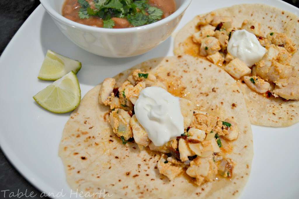 Creamy Chipotle Fish Tacos Table and Hearth