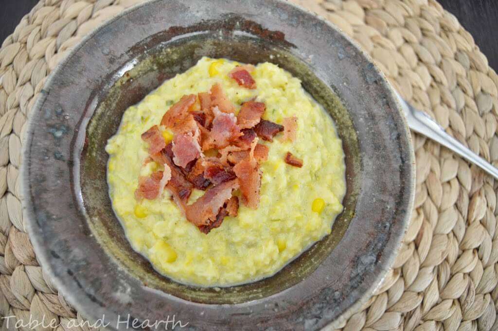 Yellow Squash and Corn Chowder Table and Hearth