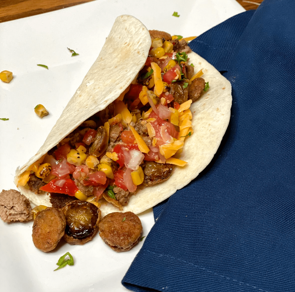 Savory Summer Snack MiniFried Green Tomato Tacos Table & Thyme