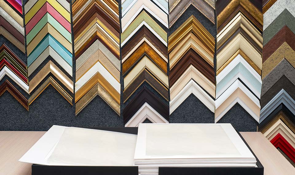 Encadrement de toile Encadrement sur mesure Tableau Dépôt