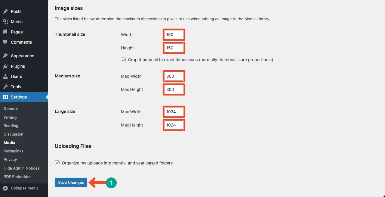 How to Change Image Size Tableberg