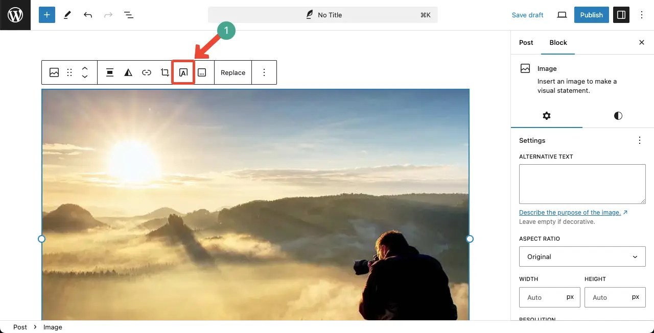 How to Add Text on Top of an Image in WordPress