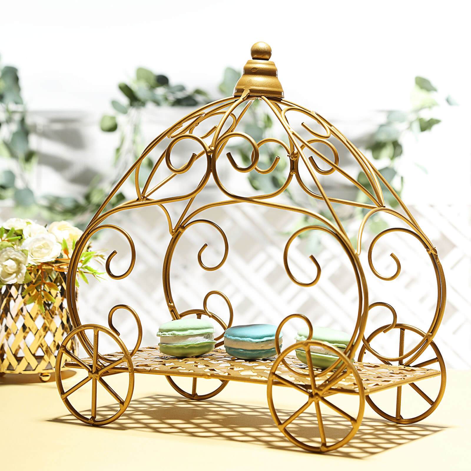 Buy 11" Gold Cinderella Pumpkin Carriage Centerpiece