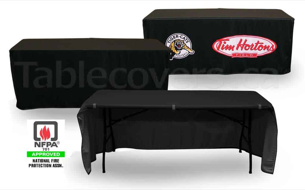 6 ft custom printed trade show table cover (entire front printed