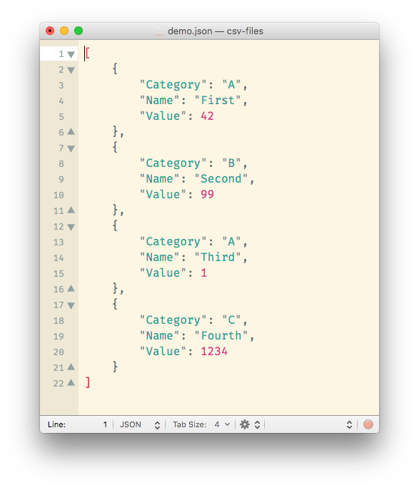 Tutorial Convert CSV to JSON on a Mac Tablecruncher