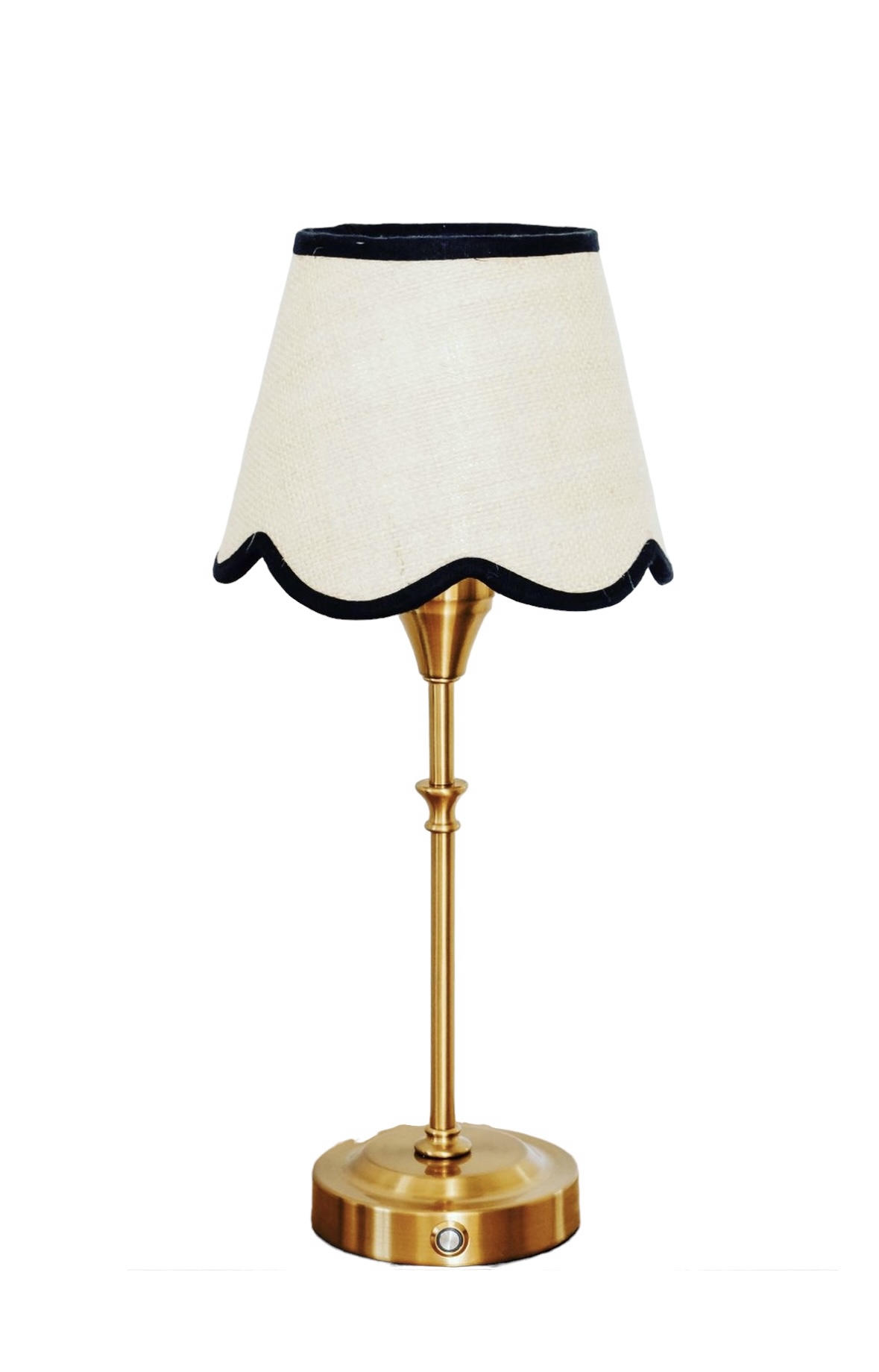 Dinner Table Lamp Black Scalloped Shade Table For Louis
