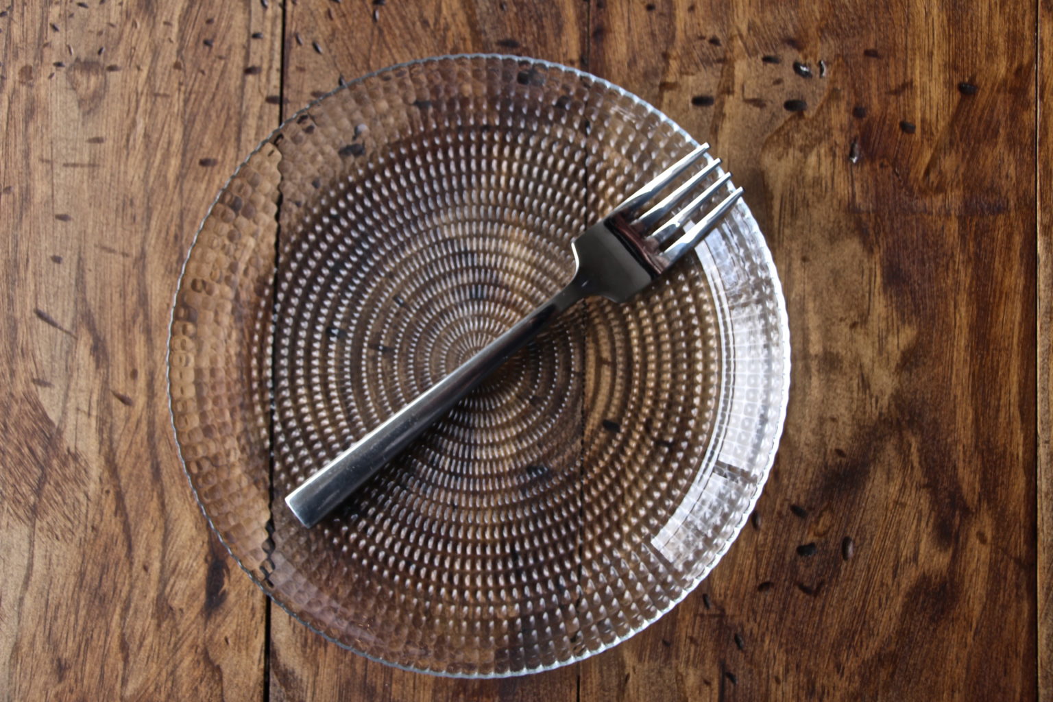 Radial Glass Cocktail Plate Table Manners