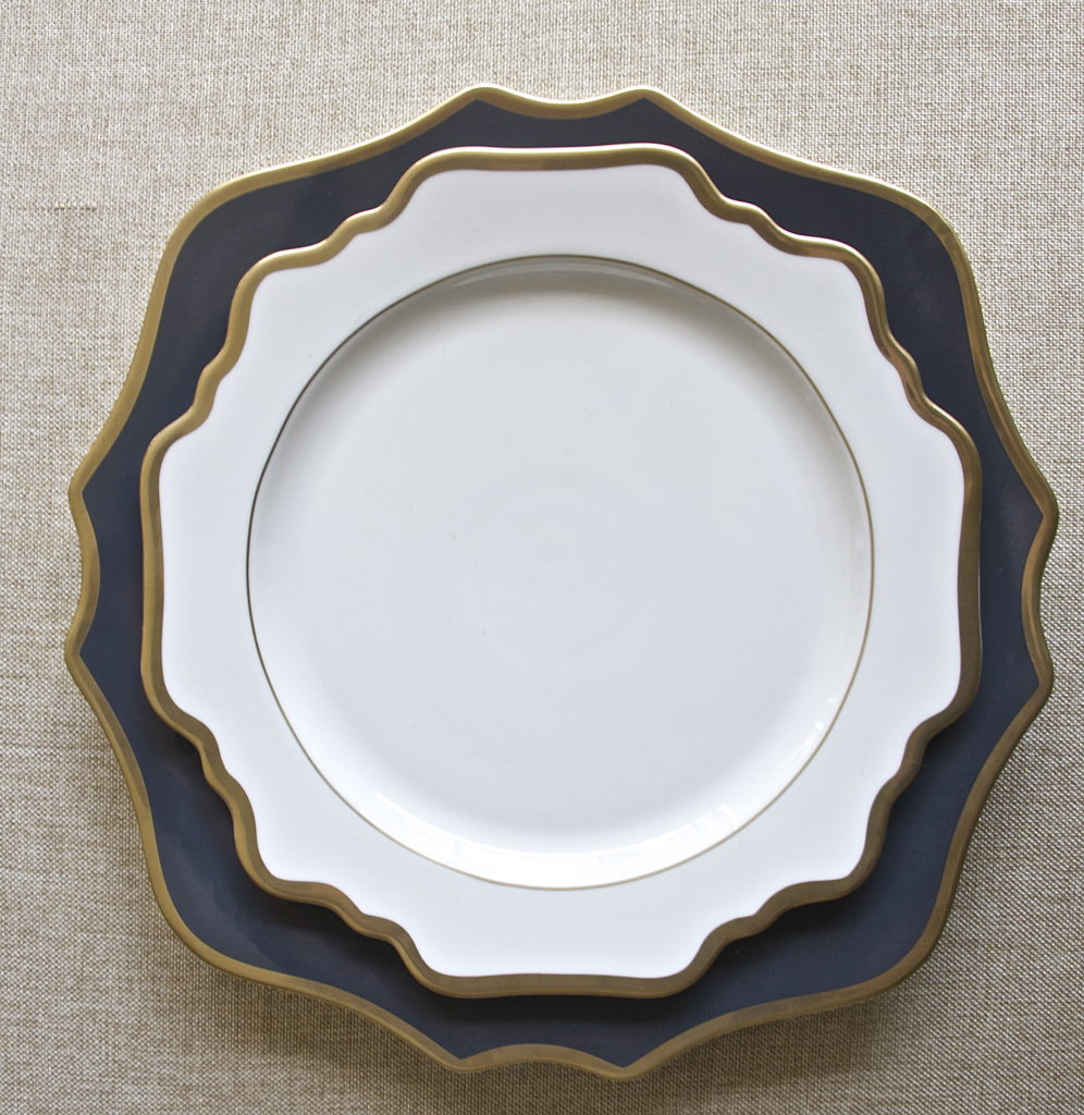 Donatella Ivory Porcelain Charger Plate Table Manners