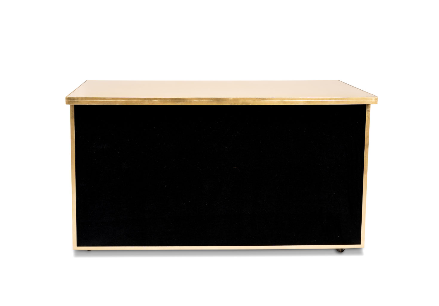 Black Velvet with Gold Mirror Table Manners