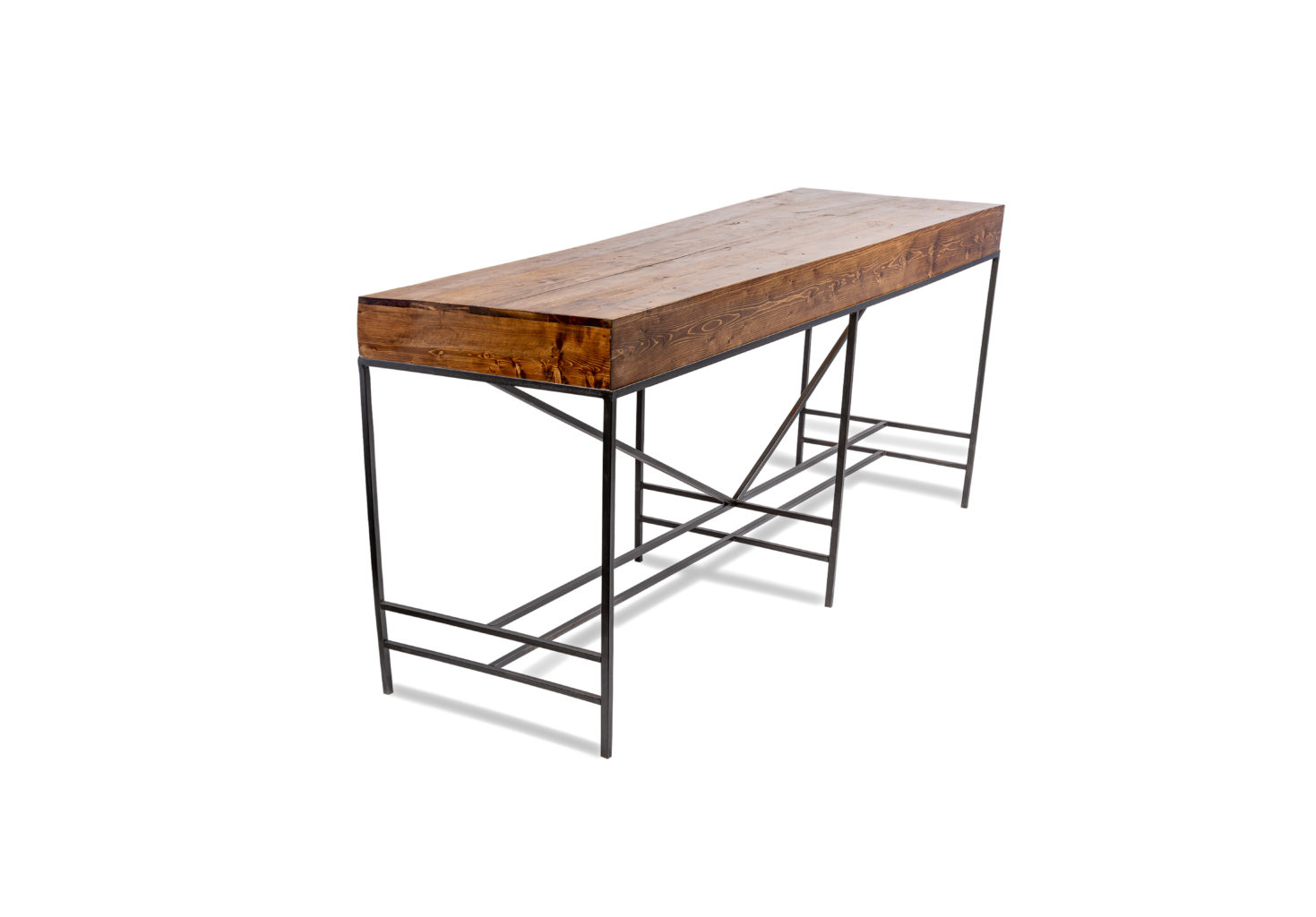 Long Comet TableWood Top Table Manners