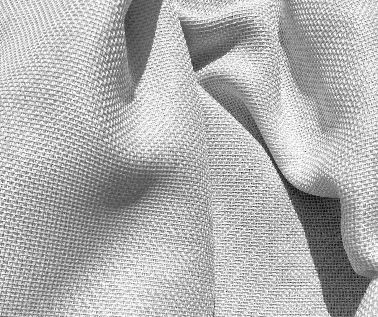 White Basketweave Table Manners