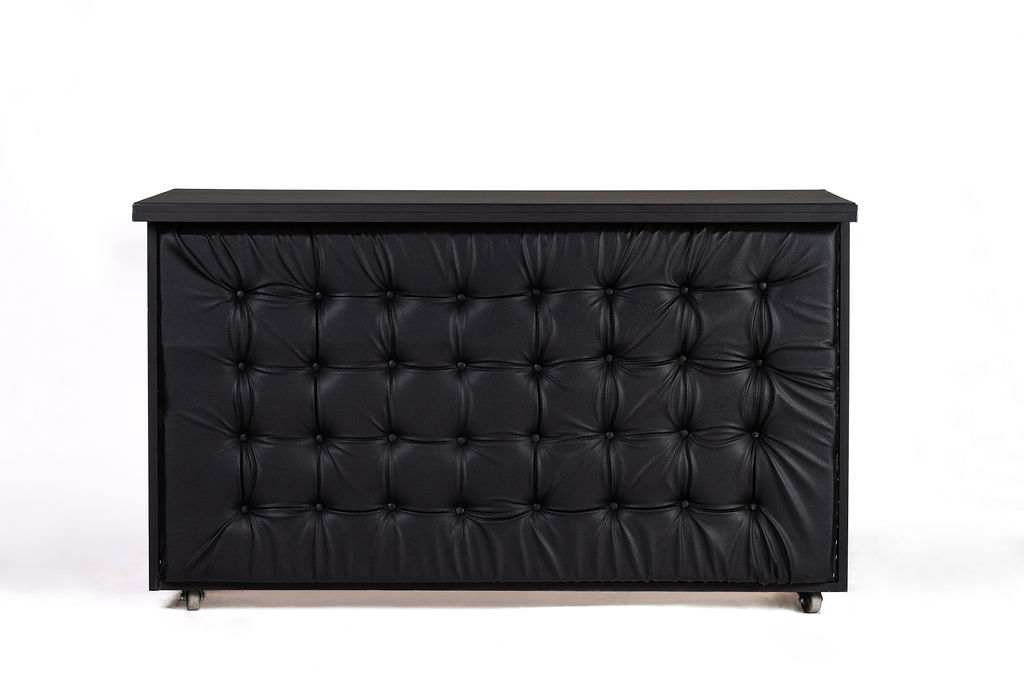 Black Tufted Bar Table Manners