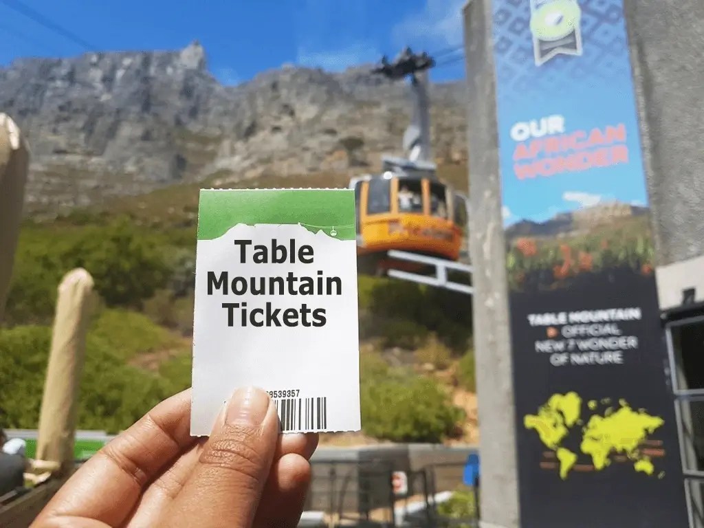 Table Mountain Tickets view latest price and cost for Cable Car