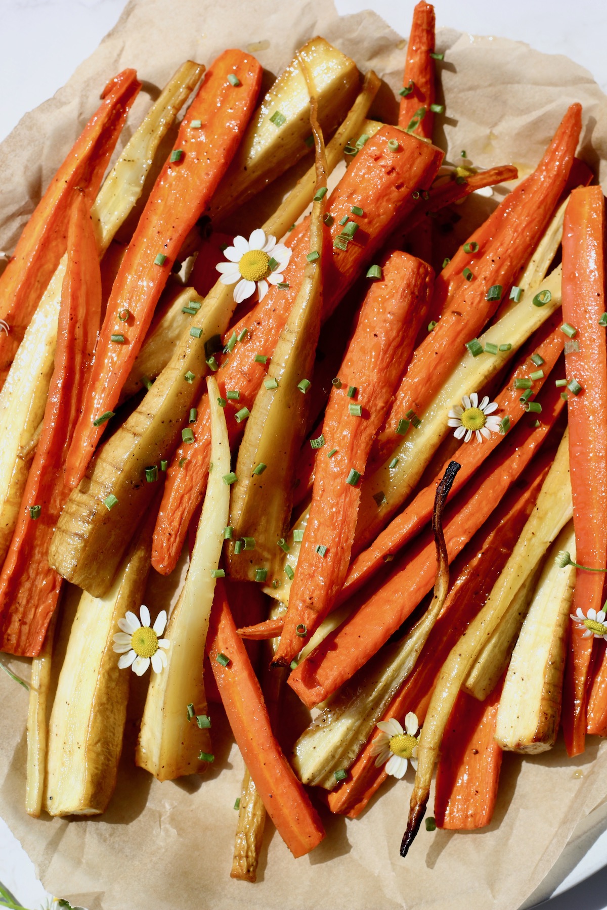 Honey Roasted Carrots and Parsnips Table Nutrition