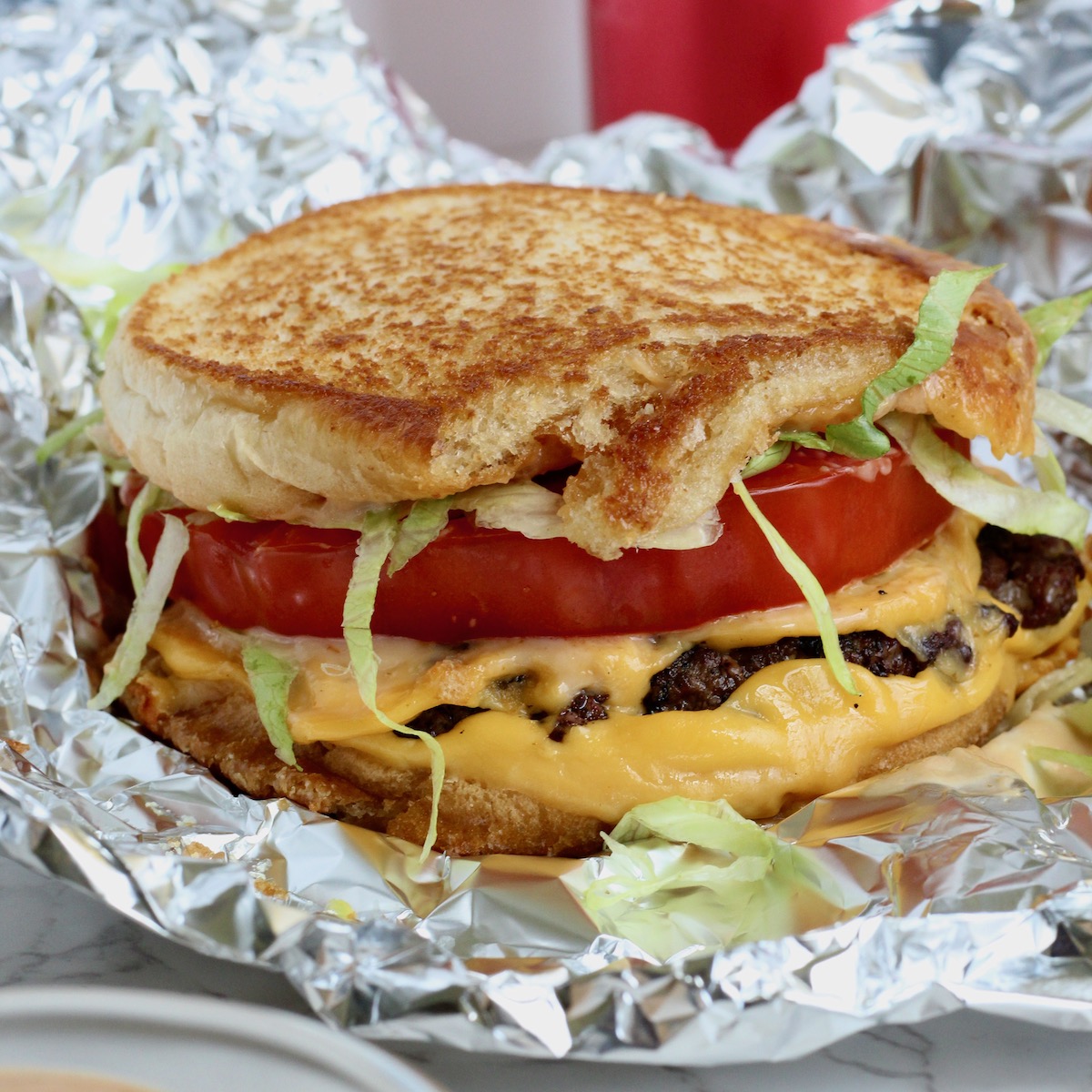 Five Guys Grilled Cheese