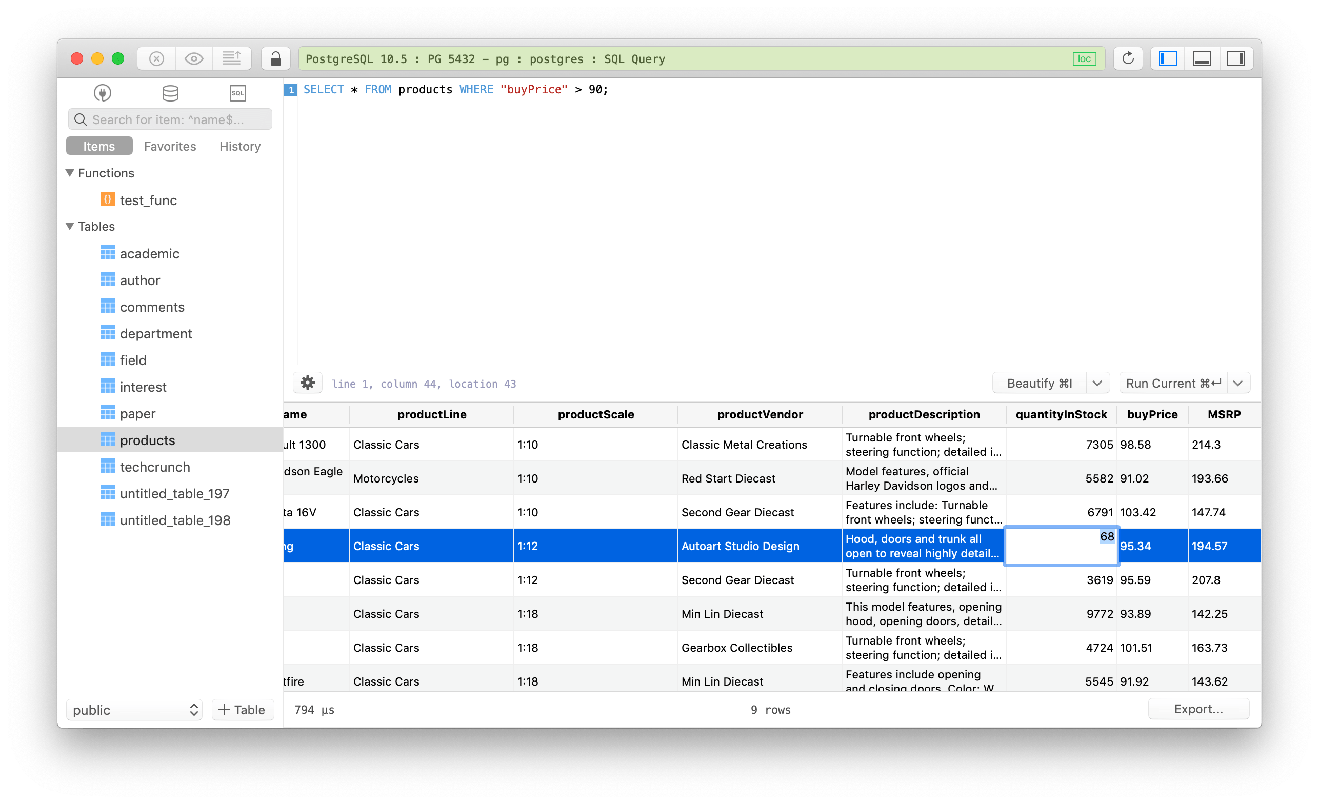 A native SQL Workbench alternative for Mac & Windows TablePlus