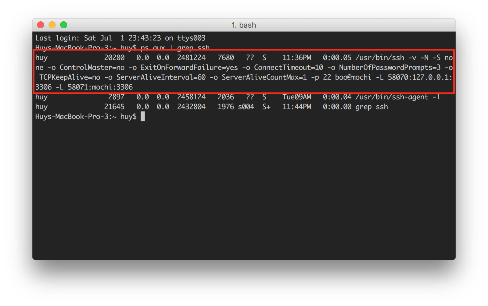 How using ssh tunneling in Database Tools might leak your connection forever TablePlus