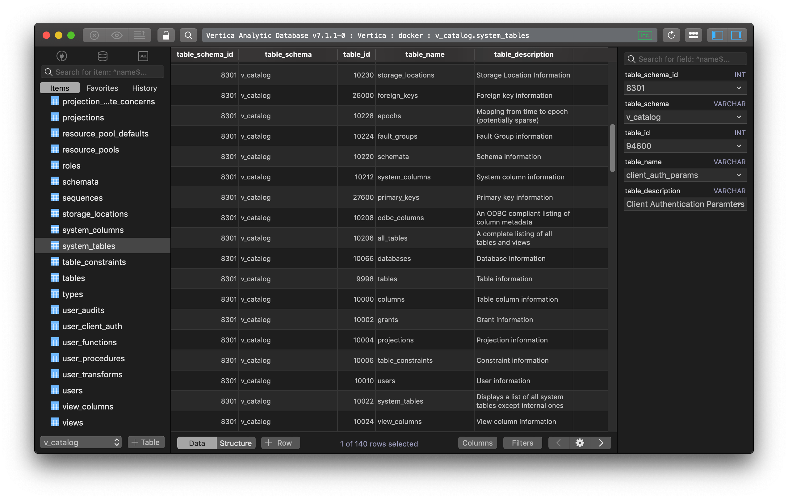 The best GUI Client for Vertica Database on Mac TablePlus TablePlus