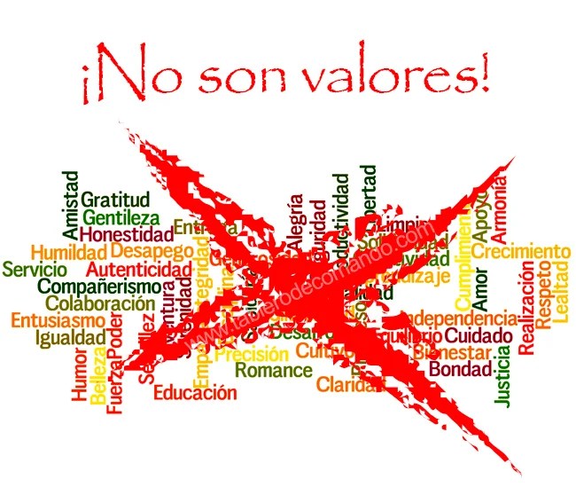 Qué son los Valores y cómo evitar que queden como letra