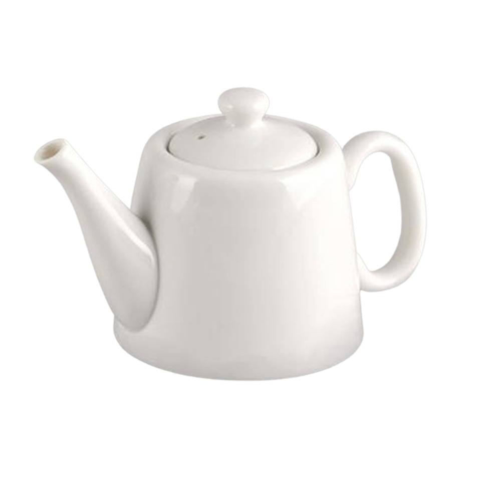White Porcelain Teapot (12 Oz) Tablescapes