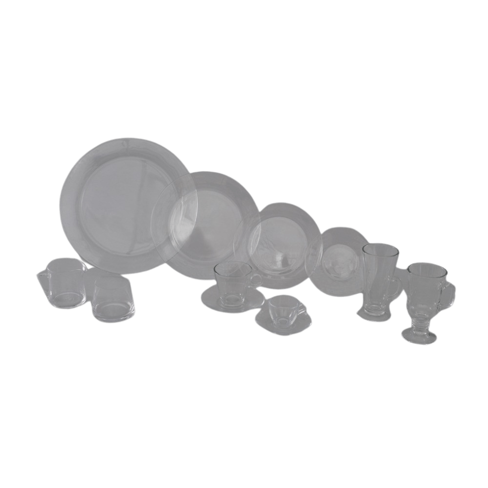 Rimmed Glass Collection Tablescapes