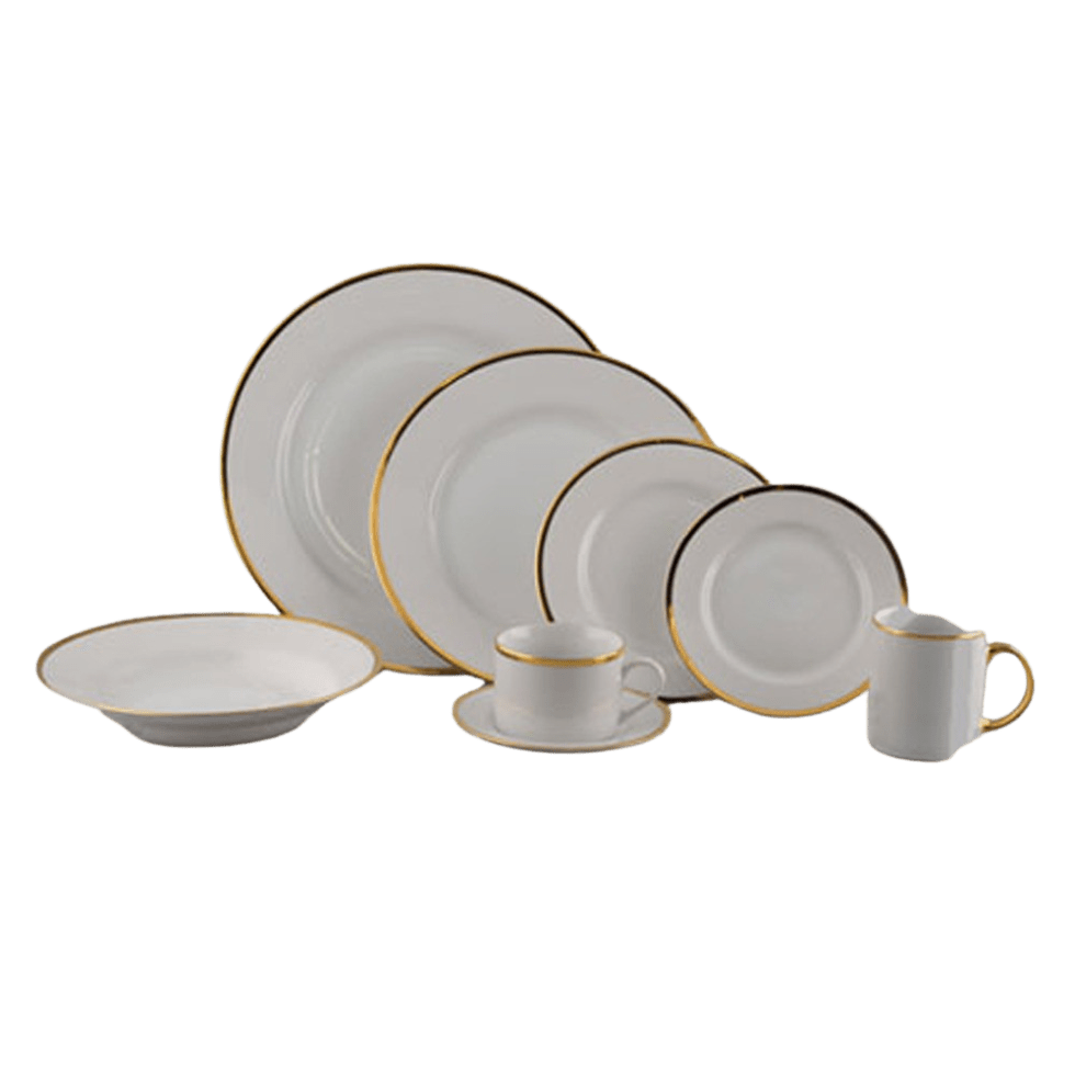 GOLDRIMMED WHITE COLLECTION Tablescapes