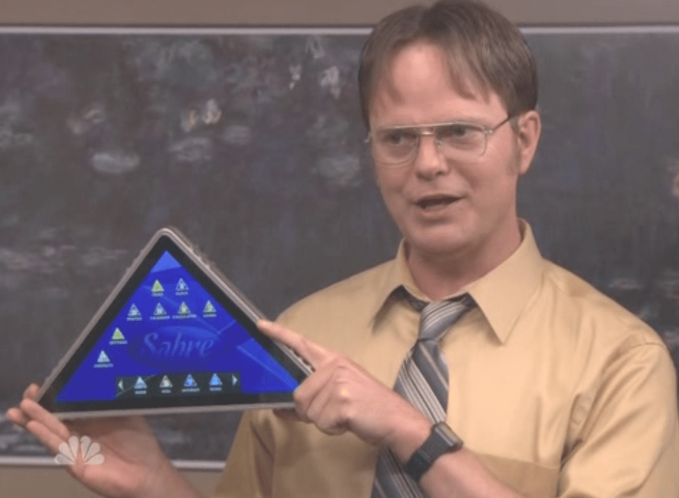 The Office TV Show Gets Its Own Sabre Tablet (Video) Tablet News