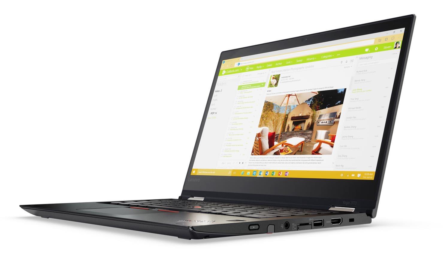 Lenovo Debuts ThinkPad Yoga 370 Laptop With Thunderbolt 3 Port and 360