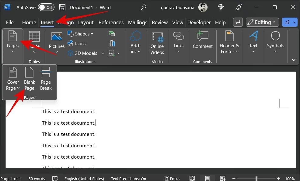 How to Easily Add Pages and Page Numbers in Microsoft Word