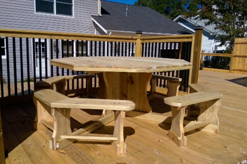 Table Tom Picnic Tables, Custom Wood Epoxy Dining Tables Greensboro, NC