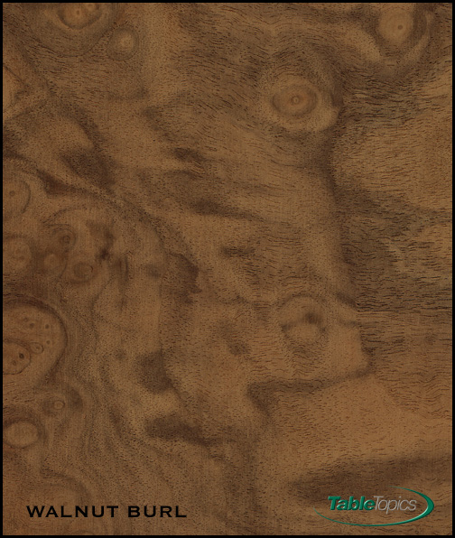 Walnut Burl Veneer Table Topics