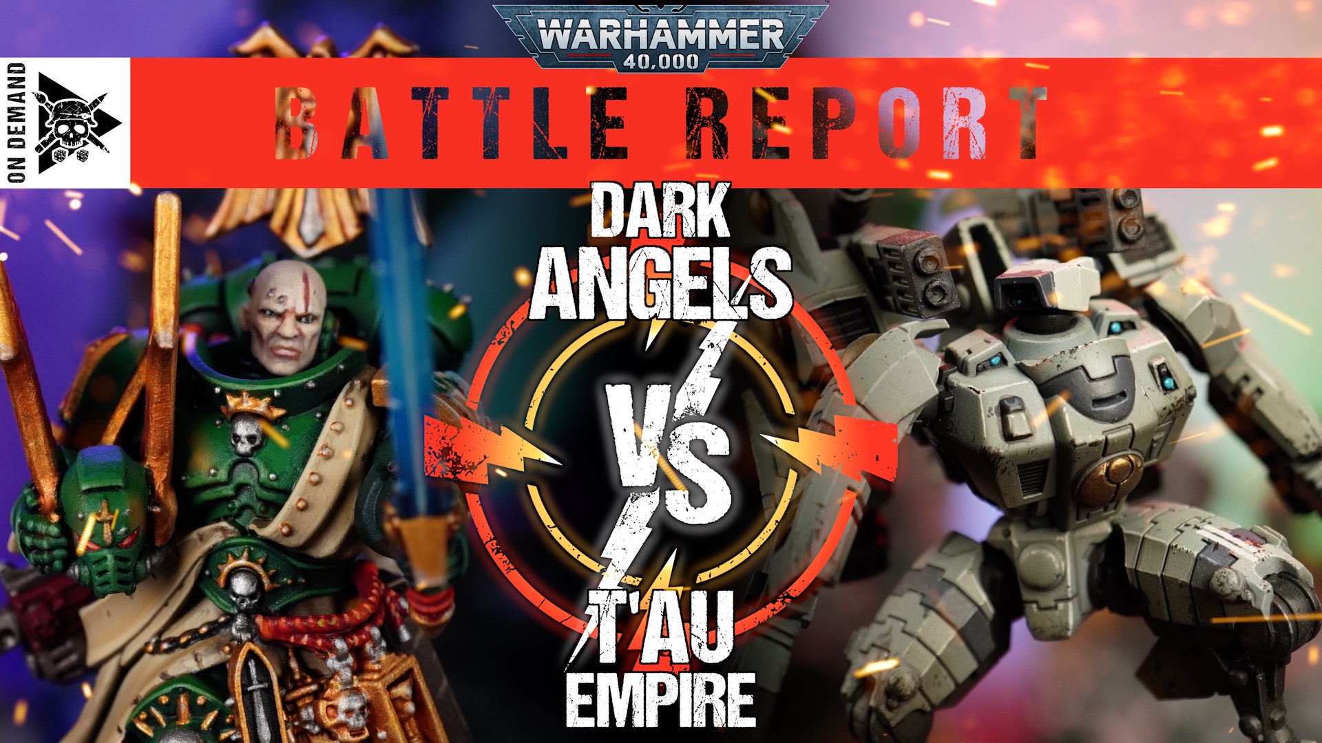 Dark Angels vs T'au Empire 2000pts Warhammer 40,000 Battle Report