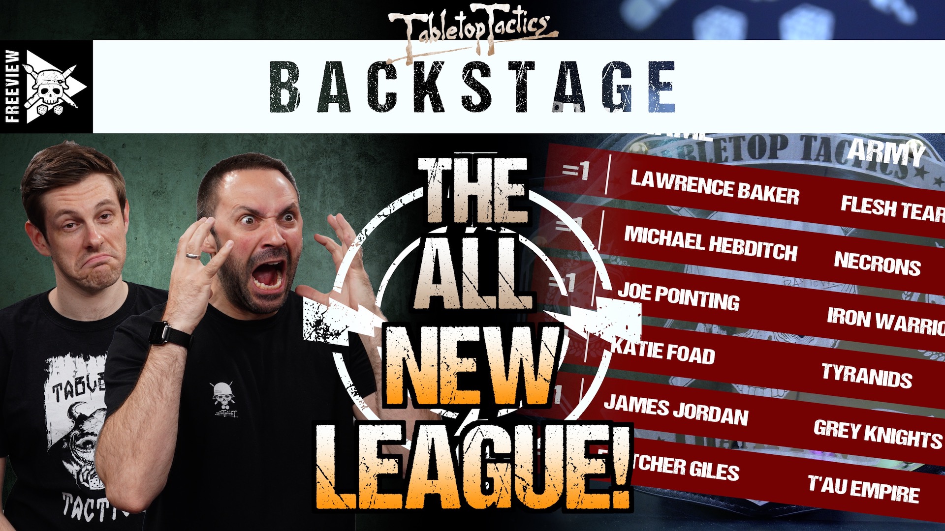 The All New League! Tabletop Tactics Backstage Tabletop Tactics