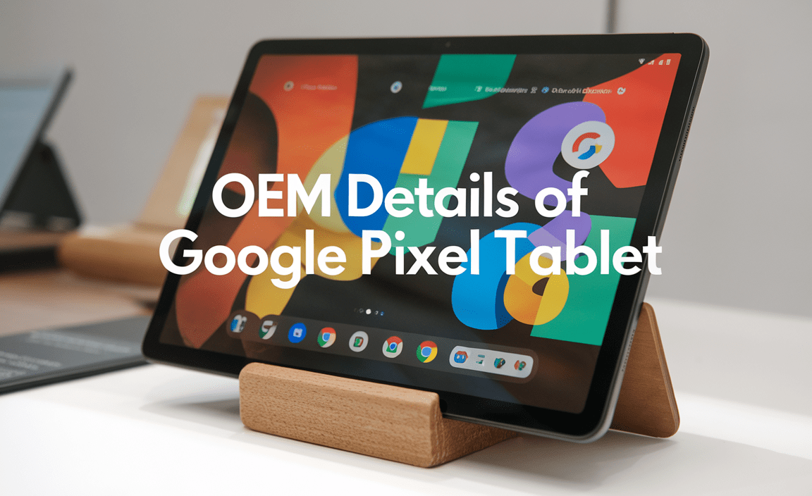 Oem Details Of Google Pixel Tablet