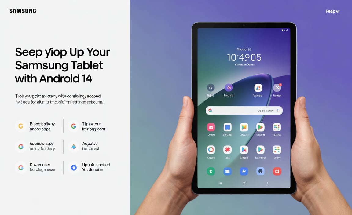 Setting Up Your Samsung Tablet with Android 14