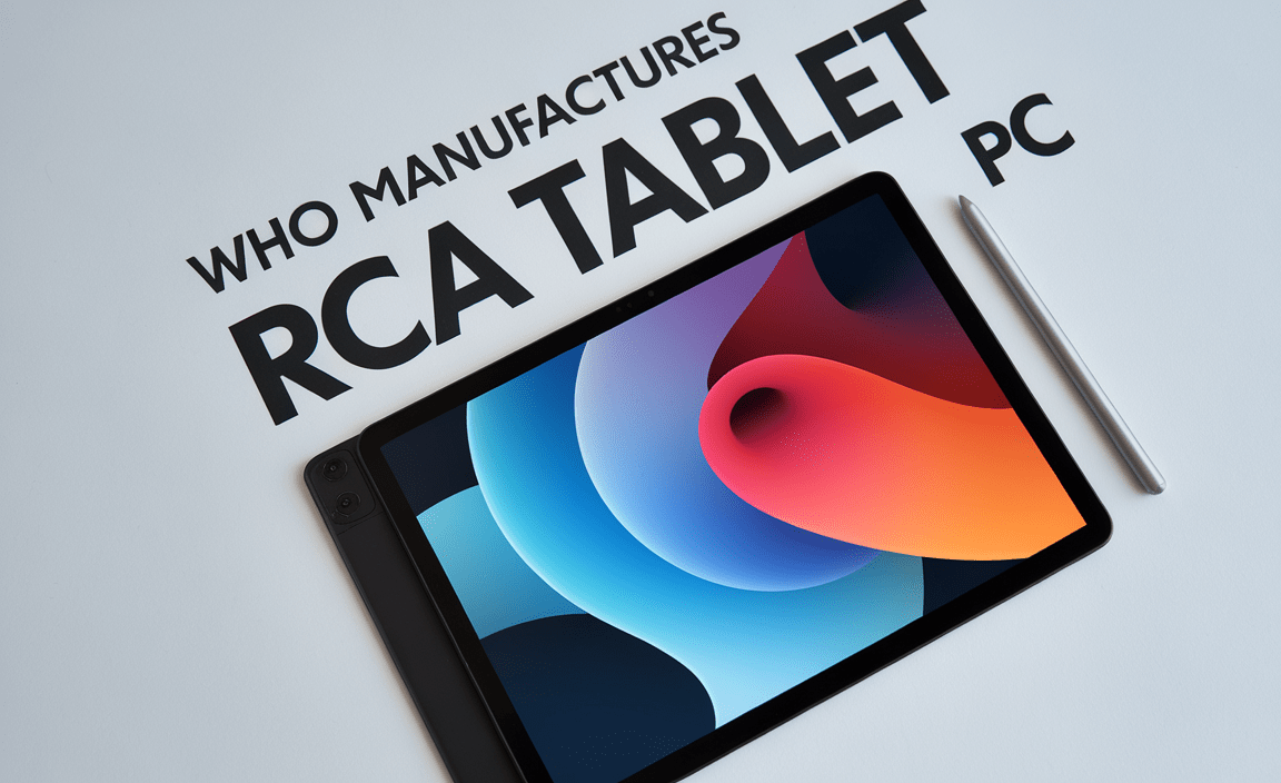 Who Manufactures Rca Tablet Pc