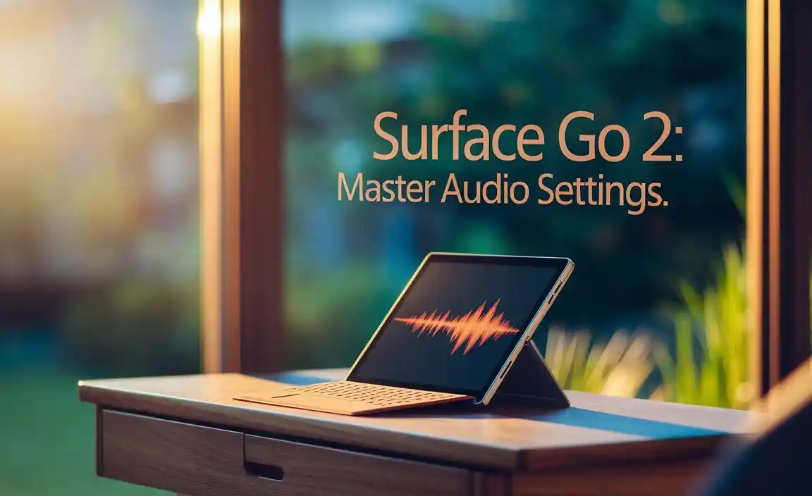 Surface Go 2: Master Audio Settings