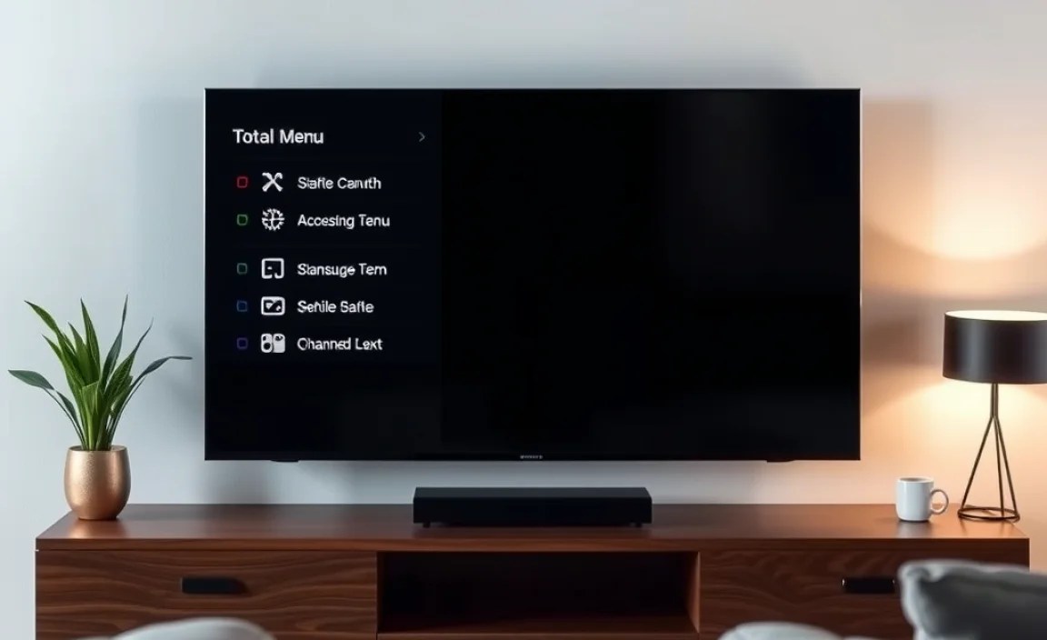 Accessing the Menu for Channel Scanning