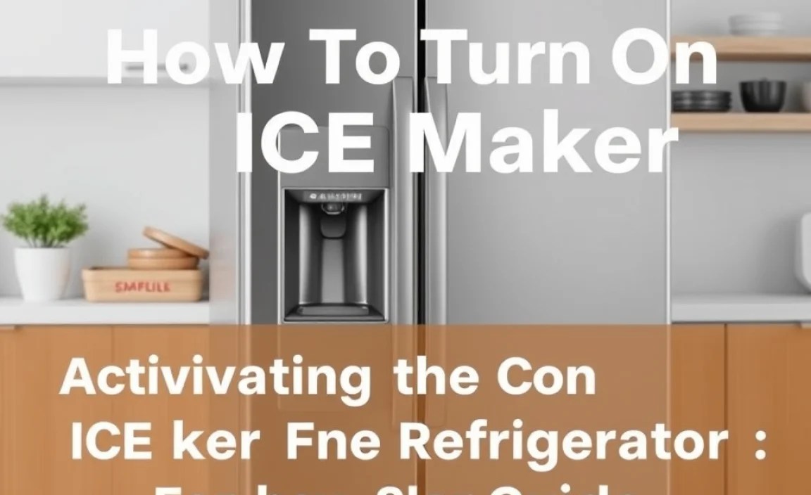 Activating the Ice Maker: Step-by-Step Guide