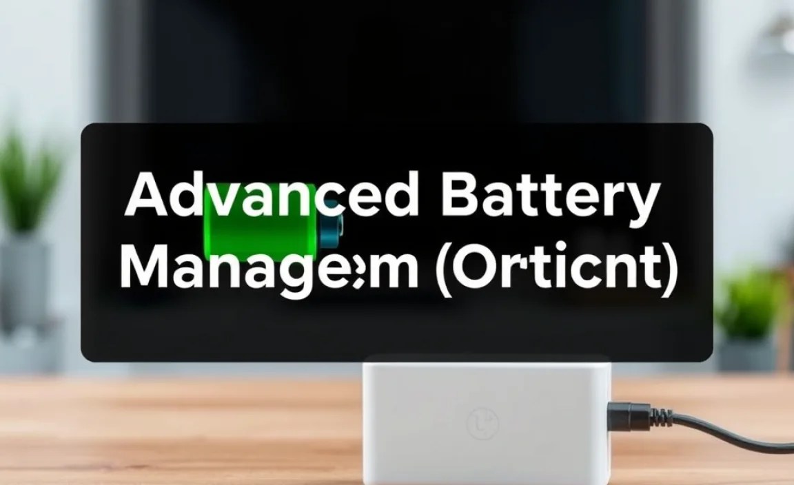 Advanced Battery Management (Optional)